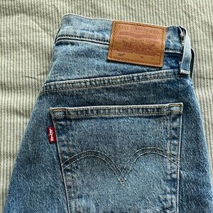 Levi's Blue Straight Leg Jeans 501 with Vintage Charm